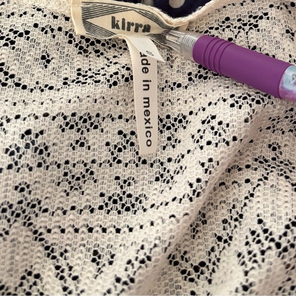 Kirra Ivory Lace Tank Top Bathing Suit Coverup Sheer Cottagecore Romantic Size S - Picture 2 of 5